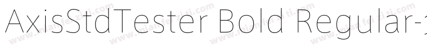 AxisStdTester Bold Regular字体转换